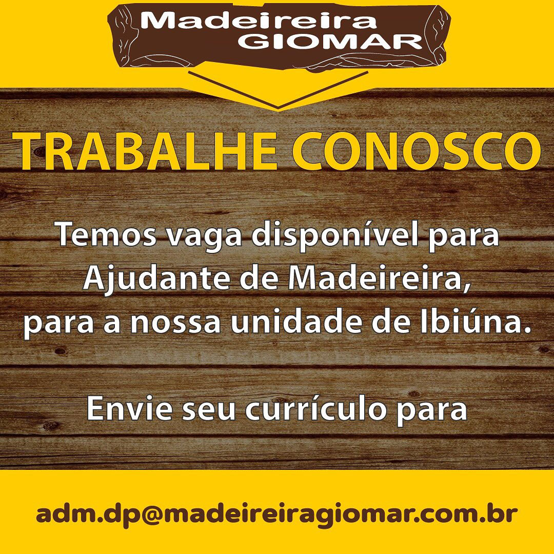 Madeireira Giomar - Nossas redes sociais